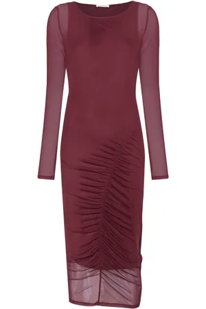 Patrizia Pepe Ruched midi dress