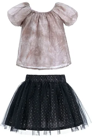 Mimi Tutu Floral-print blouse skirt set