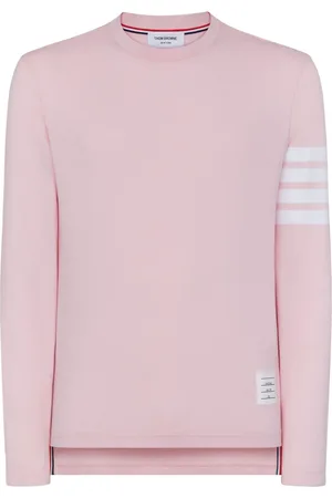 Thom Browne Three-stripe long-sleeved T-shirt