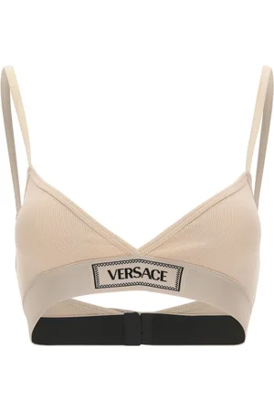 VERSACE Triangle Bra with Logoed Elastic Band