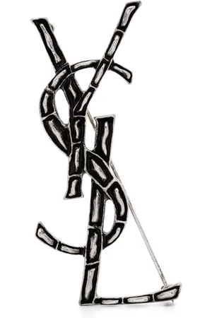 Saint Laurent Cassandre Crocodile brooch