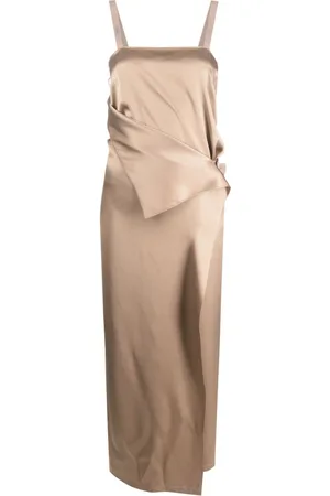 Fendi Tie-waist silk maxi dress