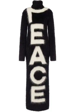 Moschino Intarsia-knit virgin-wool blend dress