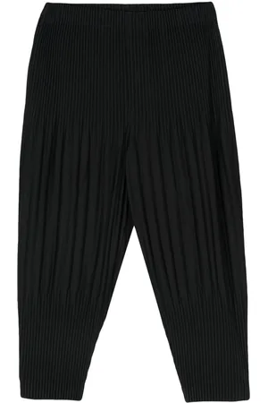 Issey Miyake Plissé tapered trousers