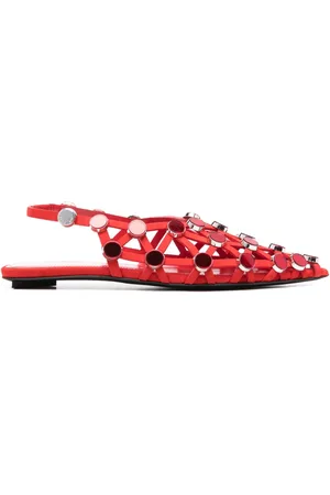 The Attico Grid ballet flats