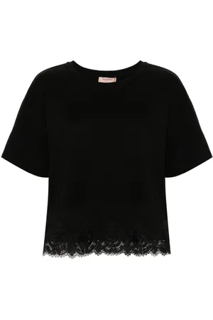 Twin-Set Lace-trim T-shirt