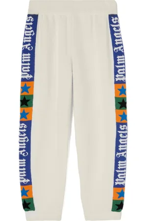 Palm Angels Logo-jacquard knitted track pants