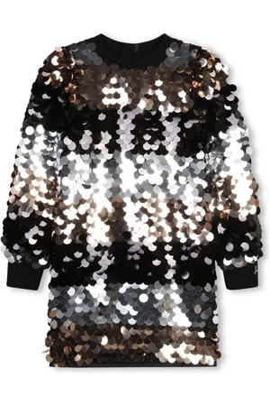 Sonia Rykiel Enfant Striped sequin-embellished dress