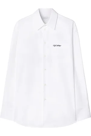 OFF-WHITE College cotton-poplin shirt