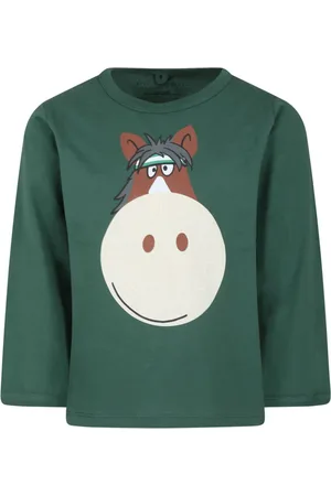 Stella McCartney Donkey-print organic cotton T-shirt