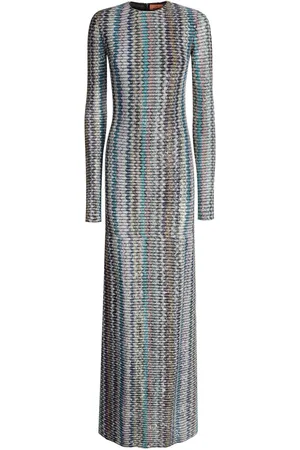 Missoni Cut out-detail sequinned dress