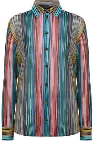 Missoni Striped ribbed knit shirt