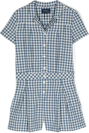 Ralph Lauren Gingham-check playsuit