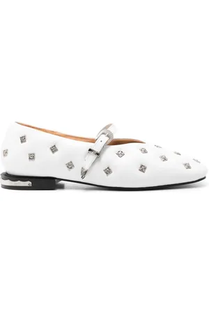TOGA PULLA Stud-detailed ballerina flats
