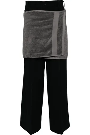 DOUBLET Onsen Towel felted-finish trousers