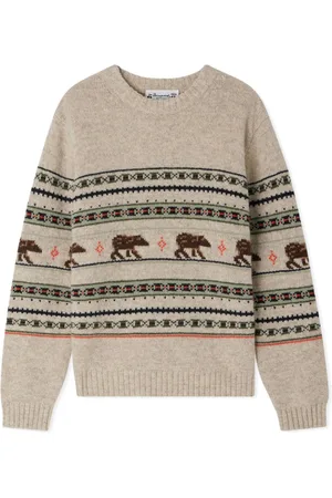 BONPOINT Intarsia-knit wool jumper