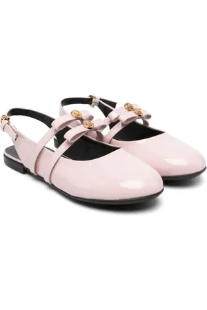 VERSACE Gianni Ribbon ballet flats
