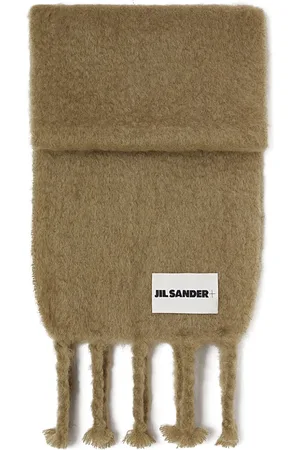 Jil Sander Fringed brushed scarf