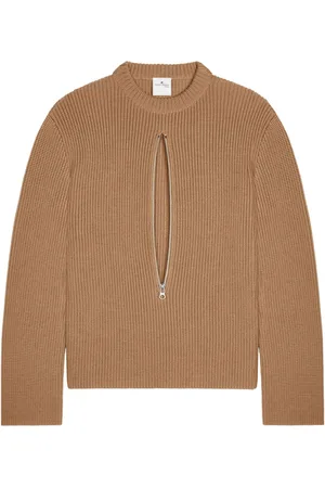 Courrèges Zip-detailing wool sweater