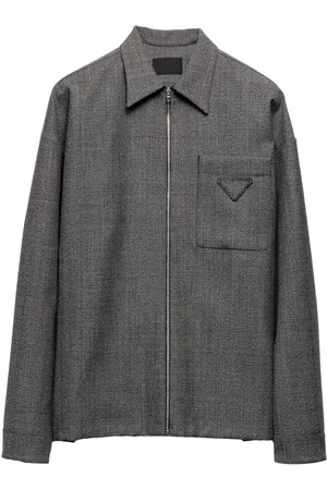 Prada Zip-fastening wool shirt