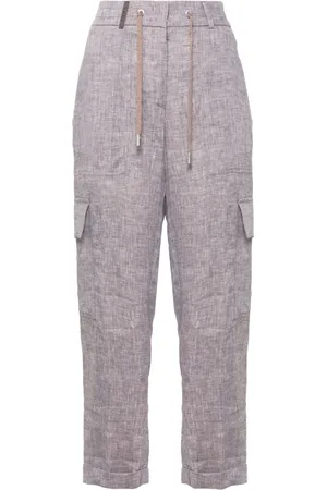 PESERICO SIGN Linen cargo pants