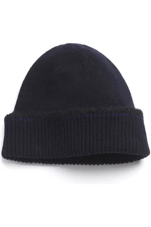 Barrie Shearling-trim cashmere beanie