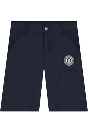 Aigner Logo-patch cotton shorts