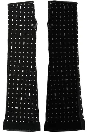 Atu Body Couture X Rue Ra crystal mesh gloves