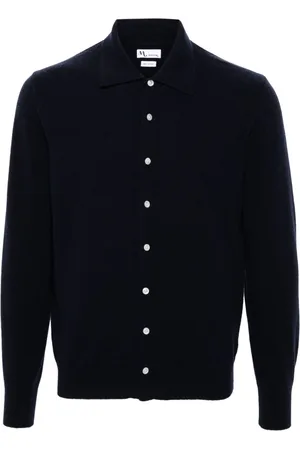 DoppiaA Pointed-collar cardigan
