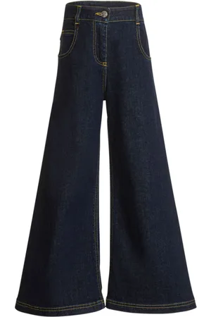 Etro Topstitched bootcut jeans