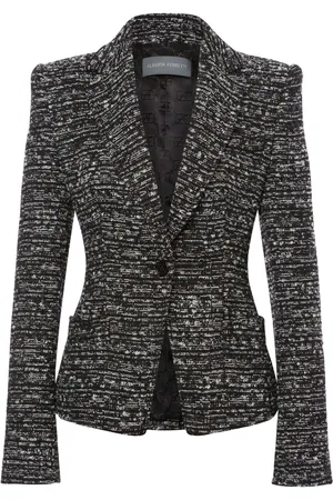 Alberta Ferretti Single-breasted tweed blazer