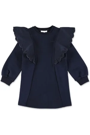 Chloé Ruffled detailing sweatshirt-dress