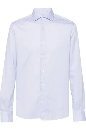 Glanshirt Striped cotton shirt