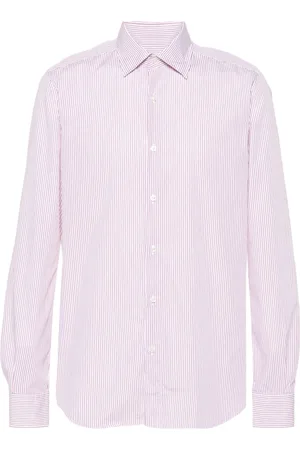 Glanshirt Striped cotton shirt
