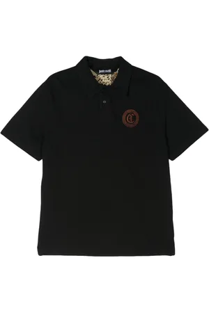 Roberto Cavalli Logo-embroidered polo shirt