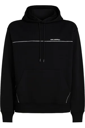 Karl Lagerfeld Reflective pipe-lined hoodie