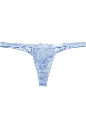 FLEUR DU MAL Whitney embroidered thong