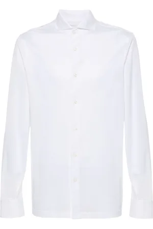 Boggi Milano Piqué-weave shirt