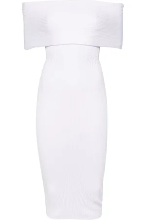 MUGLER Off-shoulder knit dress