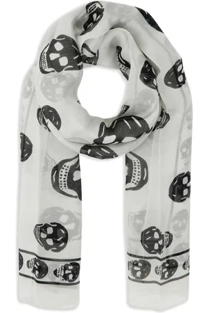 Alexander McQueen Skull-print silk scarf