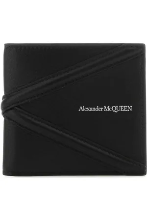 Alexander McQueen Logo-plaque leather wallet