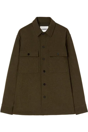 Jil Sander Drop-shoulder flannel shirt