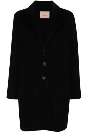 Twin-Set Logo-patch coat