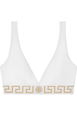 VERSACE Greca Border triangle bra