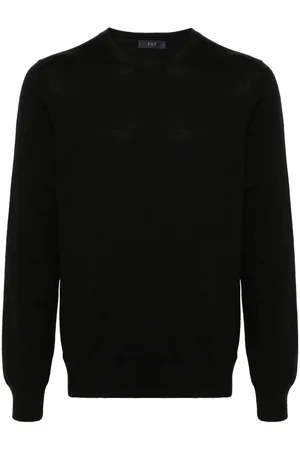 FAY Round-neck virgin wool sweater