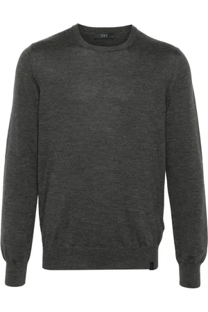 FAY Round-neck virgin wool sweater
