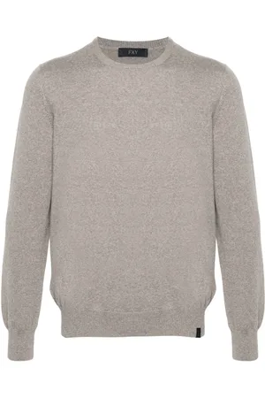 FAY Round-neck virgin wool sweater