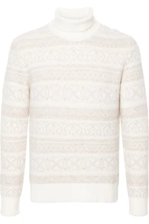 ELEVENTY Pattern-jacquard sweater