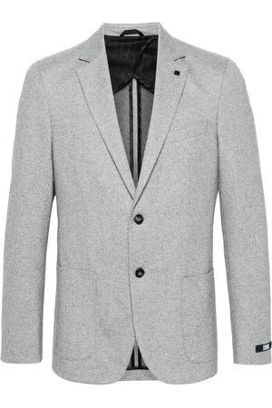 Karl Lagerfeld Brooch-detail single-breasted blazer