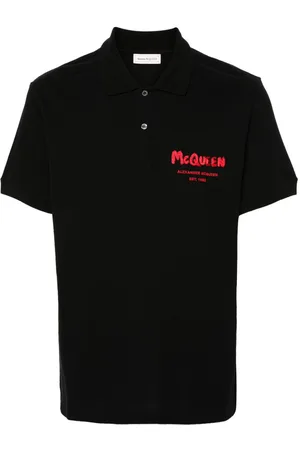 Alexander McQueen Embroidered-logo polo shirt